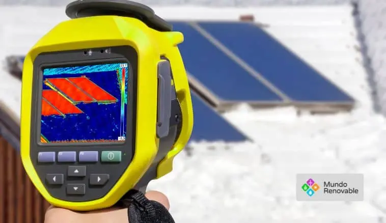Pruebas termográficas en módulos fotovoltaicos